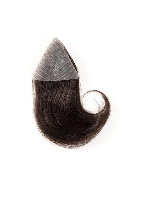 Peluca tipo parche para hombre de cabello real para las entradas de facil colocación
