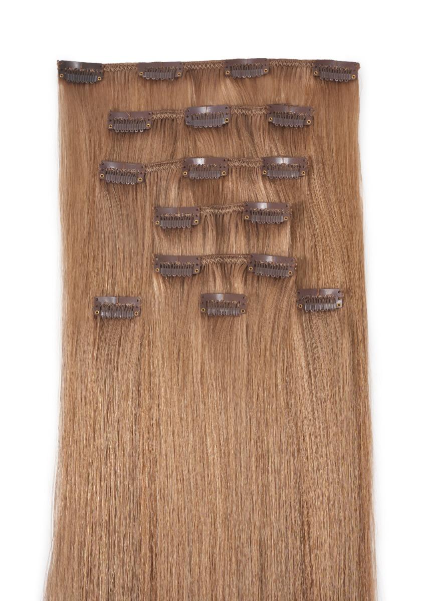 Extensiones de cabello Natural tipo Remy Clásicas con Clips Cabello Largo