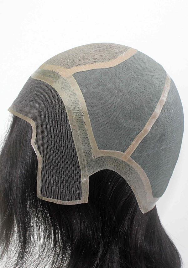 Peluca para Mujer Personalizada de Seda y Monofilamento con Perímetro de Skin y Encaje Frontal. Durable y Transpirable