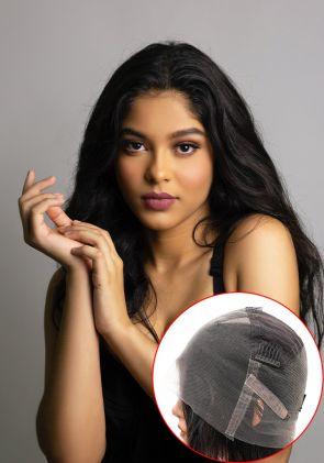 Lilian |Peluca para Mujer Médica y Oncológica de Cobertura completa de Encaje con Malla y Cabello Remy. Transpirable y Cómoda de Usar