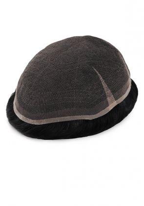 Ace | Peluca Parcial para Hombre de Encaje Alemán con Nudos Decolorados al Frente