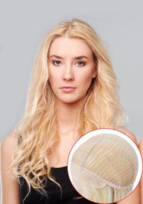 Ariel | Peluca para Mujer Médica y Oncológica de Cobertura Completa de Malla con Monofilamento y Encaje Frontal. Cabello Remy. Durable y Realista