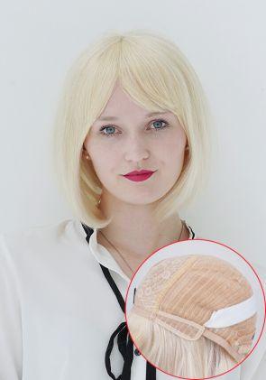 Diana | Peluca para Mujer Médica y Oncológica de Cobertura Completa de Malla y Encaje con Cabello Remy. Transpirable y de Fácil Colocación