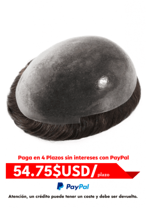 Adonis | Prótesis Capilar de Skin Delgado de 0.08mm. Realista y con Cabello V-looped