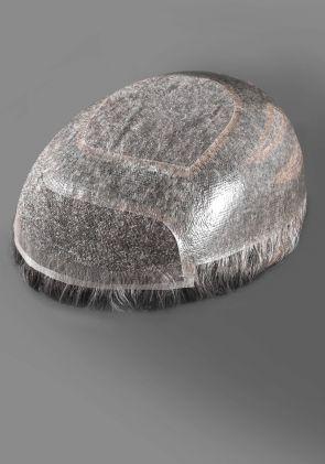 Vigor Senior| Prótesis Capilar con Canas de Monofilamento con Perímetro de Skin y Encaje Frontal. Altamente Durable y Transpirable