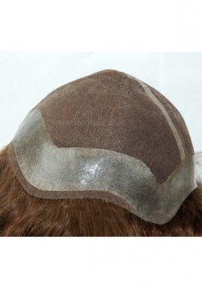 JQ531| Prótesis Capilar Personalizado de Cobertura Completa de Encaje y Perímetro de Skin. Transpirable y de Fácil Colocación