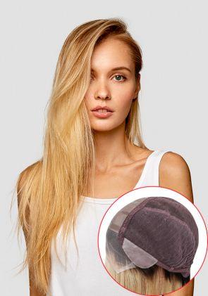 Melody | Peluca para Mujer Médica y Oncológica de Cobertura Completa de Malla con Monofilamento y Encaje. Cabello Remy. Altamente Durable