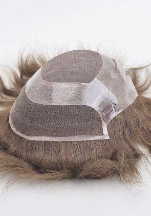 Vigor-C | Peluca Moderna de Monofilamento y Skin con Encaje Frontal y Clips. Altamente Durable y Realista