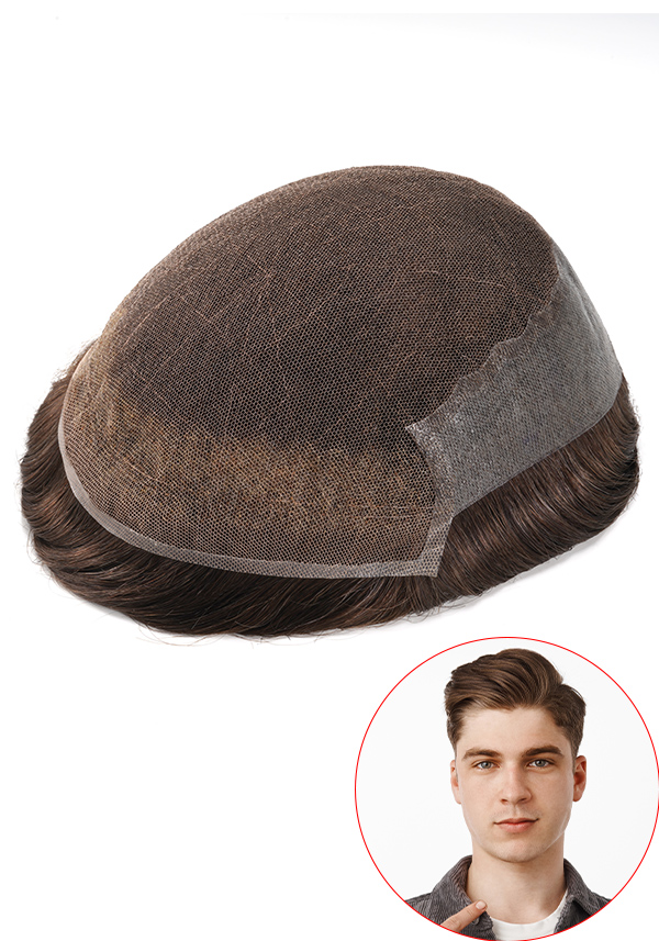 prótesis capilar para hombre para recuperación de cabello