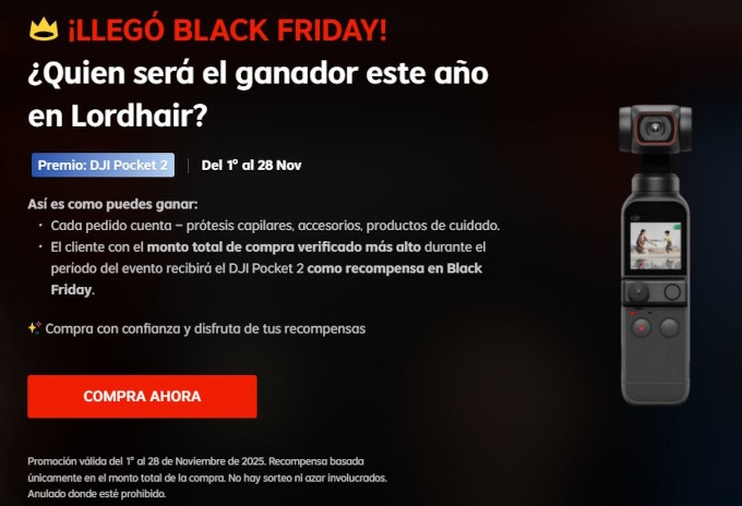 Premios y Promociones de Black Friday en Lordhair