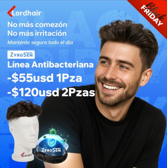 Prótesis Capilares Antibacterianas en Oferta de Black Friday