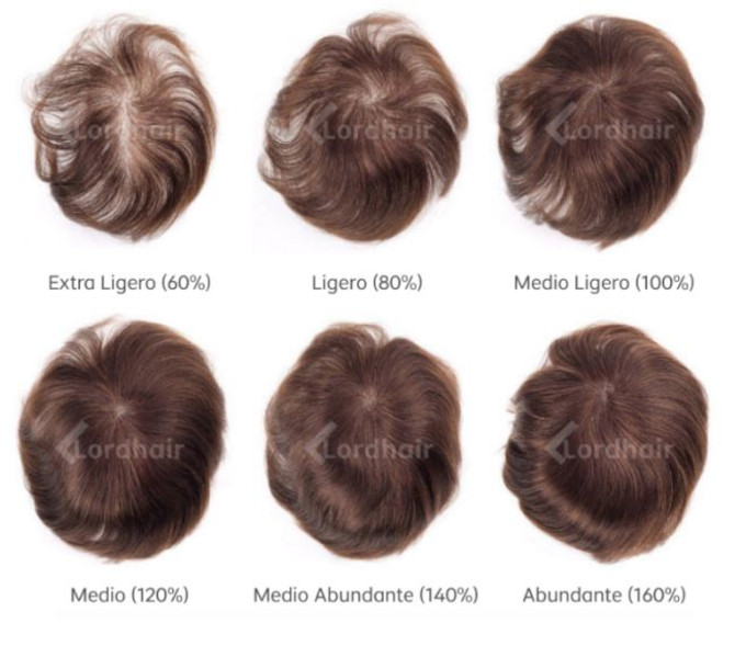 diferentes tipos de densidad en prótesis capilares para hombre