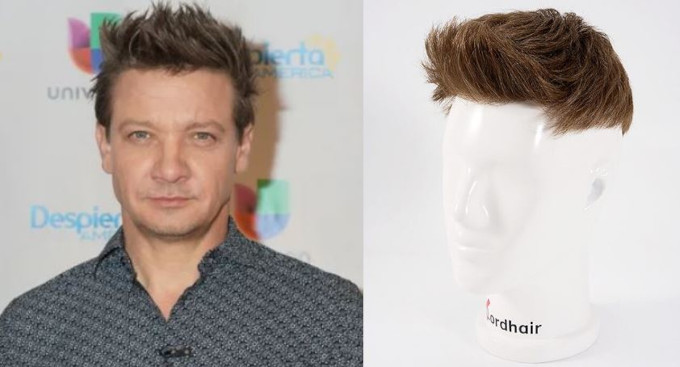 Corte Spiky en Prótesis Capilar para Hombre con Cara Redonda