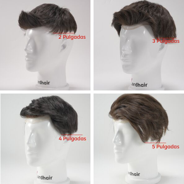 longitud de cabello en pelucas y prótesis capilares