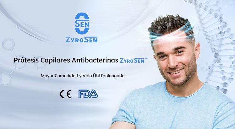 prótesis capilares antibacterianas ZyroSen de Lordhair