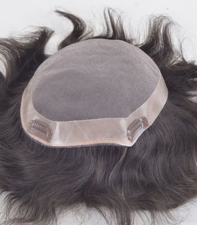 Protesis capilar de broches cómoda de usar