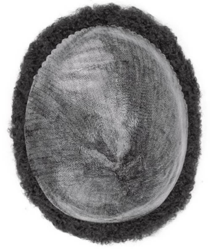 Prótesis Capilar tipo Afro de Cabello Inyectado