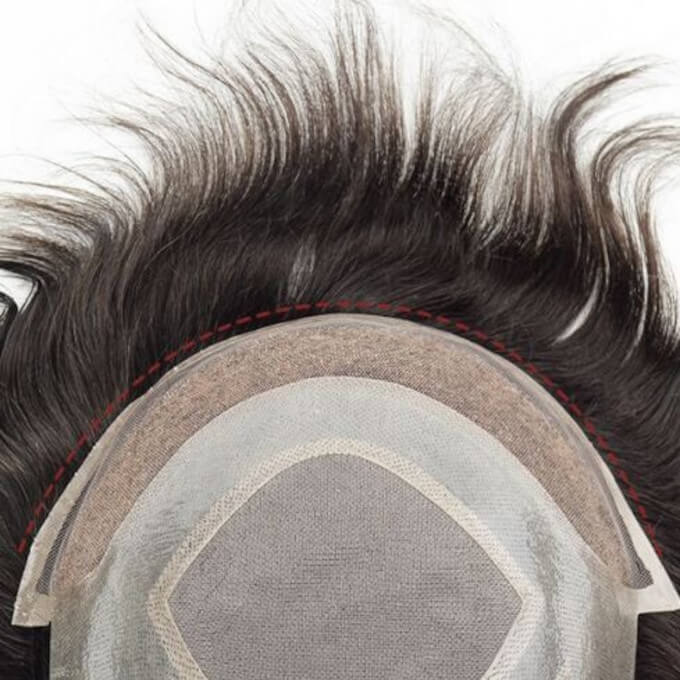 Prótesis Capilar de Lace Frontal para Hombre