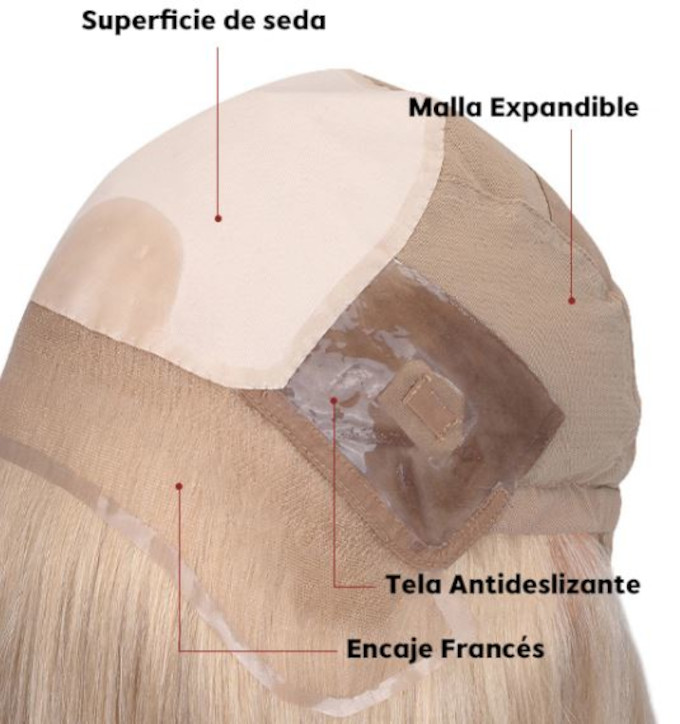 Prótesis capilar médica de tamaño grande para niños