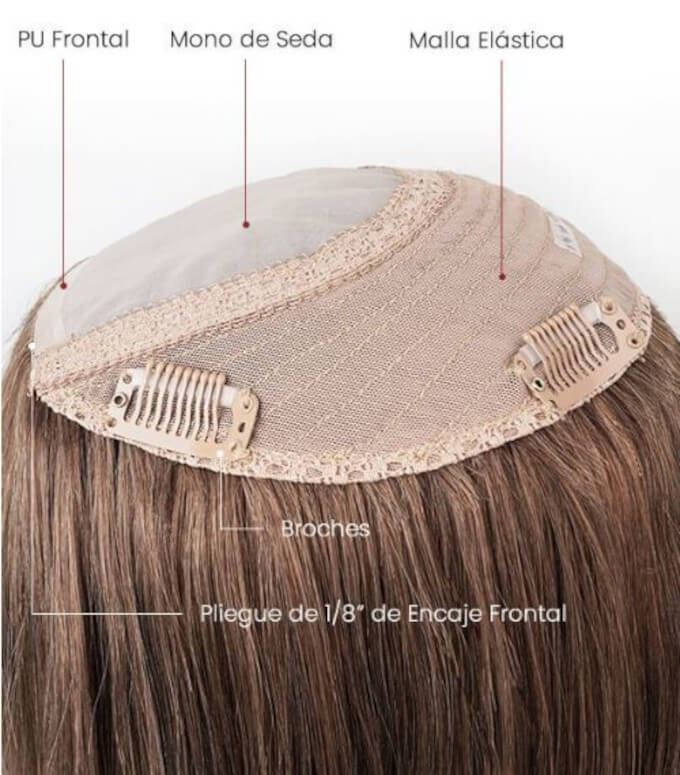 Prótesis capilar parcial para niños con alopecia