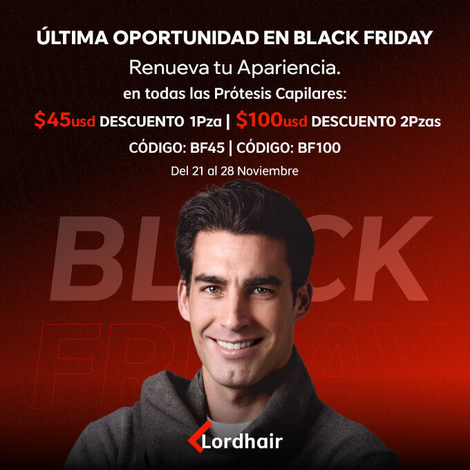 Descuentos y promociones en prótesis capilares- Black Friday