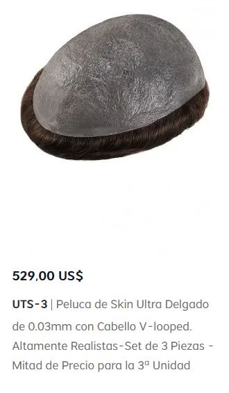 paquete de protesis capilares económicos