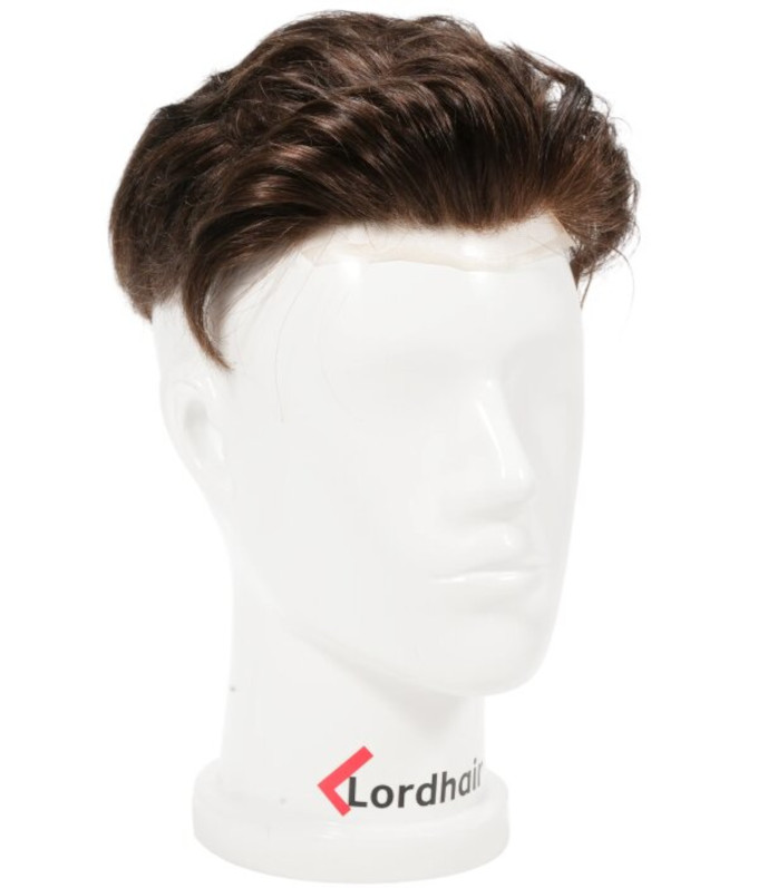 Prótesis Capilar de Encaje Frontal Realista para Hombre